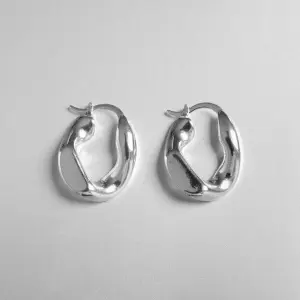 Brinco de argola 4.0CM – Cor PRATA 1 PAR