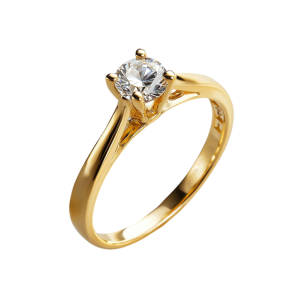 anel Dourado de decoração com Pedra